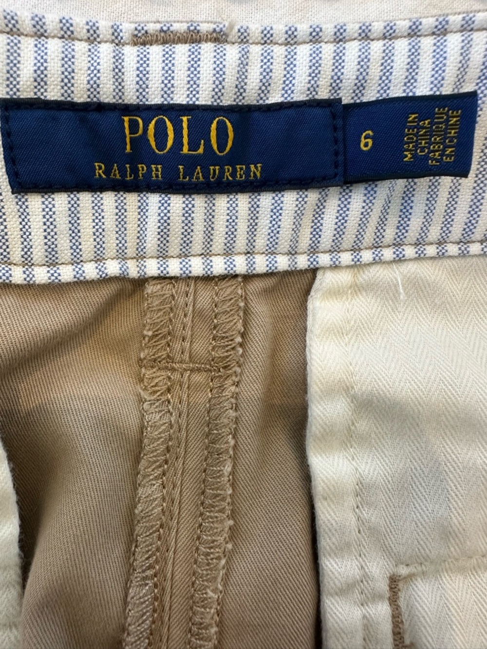 Polo Ralph Lauren Cotton Twill Tan Pants - Picture 8 of 9